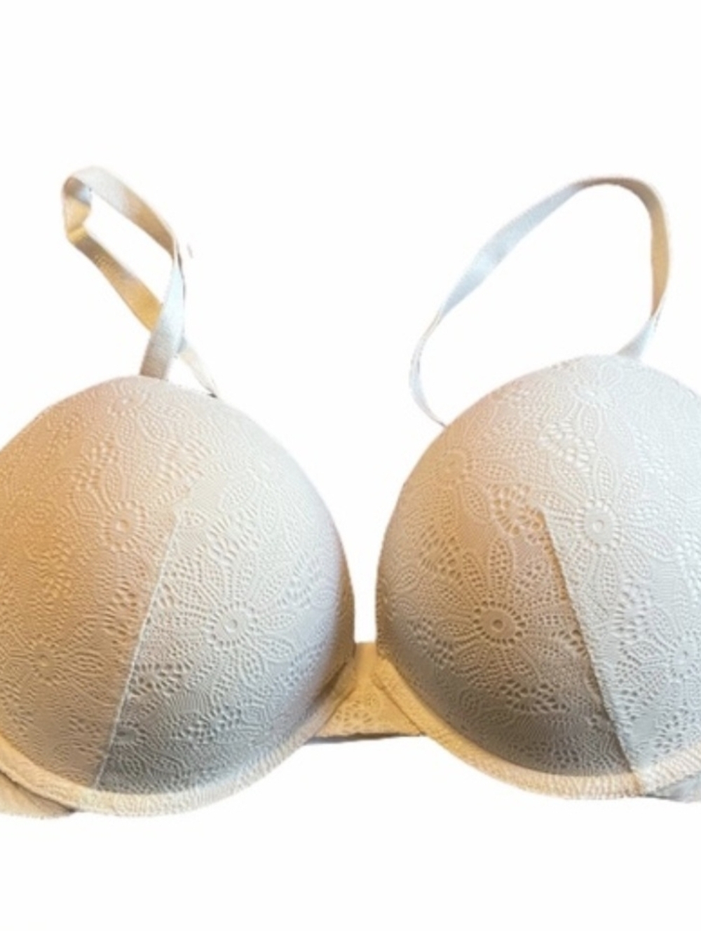 Victoria’s Secret white lace the Very sexy push up bra 38c. new